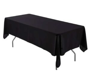 Nappes noir tissus
